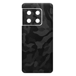 Folie skin SILKASE pentru OnePlus 10 Pro, camo negru, protectie spate telefon Folie skin SILKASE pentru OnePlus 10 Pro, camo negru, protectie spate telefon