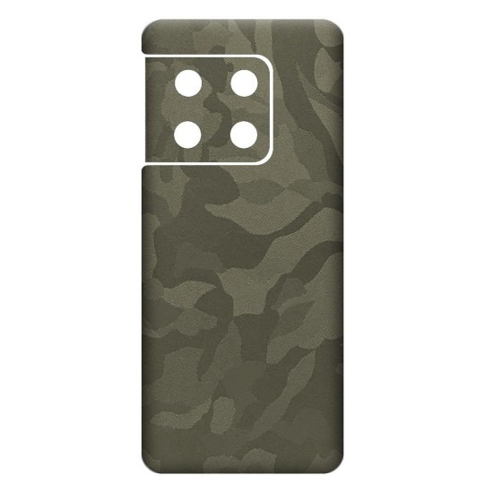 Folie skin SILKASE pentru OnePlus 10 Pro, camo verde,  protectie spate telefon (Telefoane OnePlus, S0651) by www.silkase.ro