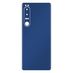 Folie skin SILKASE pentru Sony Xperia 1 IV, albastru inchis mat, protectie spate telefon
