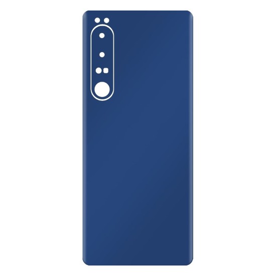 Folie skin SILKASE pentru Sony Xperia 1 IV, albastru inchis mat, protectie spate telefon (Xperia 1 IV, S0696) by www.silkase.ro