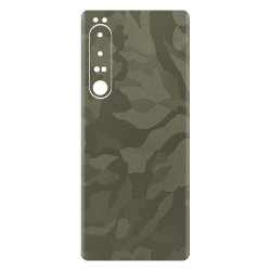 Folie skin SILKASE pentru Sony Xperia 1 IV, camo verde, protectie spate telefon