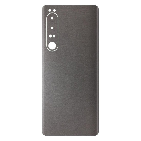 Folie skin SILKASE pentru Sony Xperia 1 IV, gri brushed, protectie spate telefon (Xperia 1 IV, S0701) by www.silkase.ro