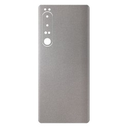 Folie skin SILKASE pentru Sony Xperia 1 IV, gri deschis, protectie spate telefon Folie skin SILKASE pentru Sony Xperia 1 IV, gri deschis, protectie spate telefon