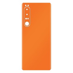 Folie skin SILKASE pentru Sony Xperia 1 IV, portocaliu mat, protectie spate telefon Folie skin SILKASE pentru Sony Xperia 1 IV, portocaliu mat, protectie spate telefon