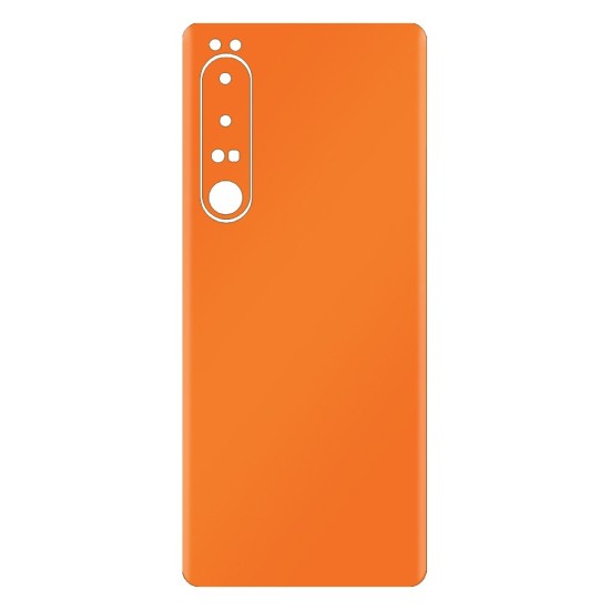 Folie skin SILKASE pentru Sony Xperia 1 IV, portocaliu mat, protectie spate telefon (Xperia 1 IV, S0710) by www.silkase.ro