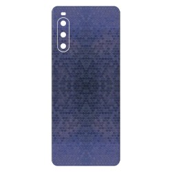 Folie skin SILKASE pentru Sony Xperia 10 IV, albastru hexa, protectie spate telefon Folie skin SILKASE pentru Sony Xperia 10 IV, albastru hexa, protectie spate telefon