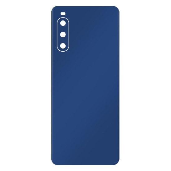 Folie skin SILKASE pentru Sony Xperia 10 IV, albastru inchis mat, protectie spate telefon (Xperia 10 IV, S0720) by www.silkase.ro