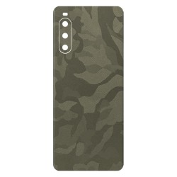 Folie skin SILKASE pentru Sony Xperia 10 IV, camo verde, protectie spate telefon Folie skin SILKASE pentru Sony Xperia 10 IV, camo verde, protectie spate telefon