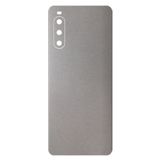 Folie skin SILKASE pentru Sony Xperia 10 IV, gri deschis, protectie spate telefon (SILKASE, Xperia 10 IV) by www.silkase.ro Folie skin SILKASE pentru Sony Xperia 10 IV, gri deschis, protectie spate telefon (Xperia 10 IV, S0726) by www.silkase.ro