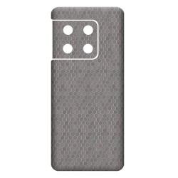 Folie skin SILKASE pentru OnePlus 10 Pro, gri hex, protectie spate telefon Folie skin SILKASE pentru OnePlus 10 Pro, gri hex, protectie spate telefon
