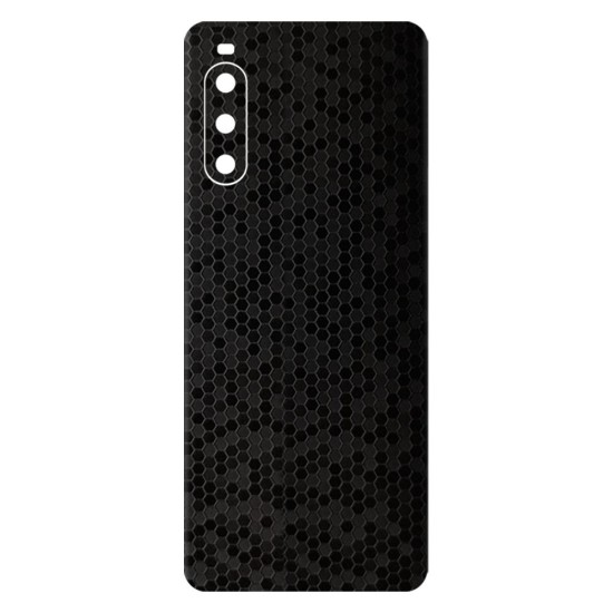 Folie skin SILKASE pentru Sony Xperia 10 IV, negru hexa, protectie spate telefon (SILKASE, Xperia 10 IV) by www.silkase.ro Folie skin SILKASE pentru Sony Xperia 10 IV, negru hexa, protectie spate telefon (Xperia 10 IV, S0732) by www.silkase.ro