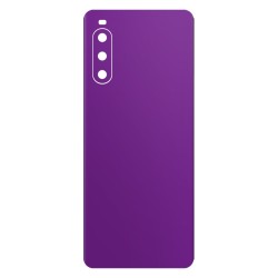 Folie skin SILKASE pentru Sony Xperia 10 IV, violet mat, protectie spate telefon
