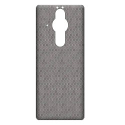 Folie skin SILKASE pentru Sony Xperia Pro-I, gri hex, protectie spate telefon Folie skin SILKASE pentru Sony Xperia Pro-I, gri hex, protectie spate telefon