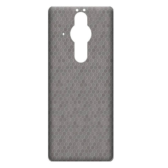 Folie skin SILKASE pentru Sony Xperia Pro-I, gri hex, protectie spate telefon (SILKASE, Xperia Pro-I) by www.silkase.ro Folie skin SILKASE pentru Sony Xperia Pro-I, gri hex, protectie spate telefon (Xperia Pro-I, S0679) by www.silkase.ro