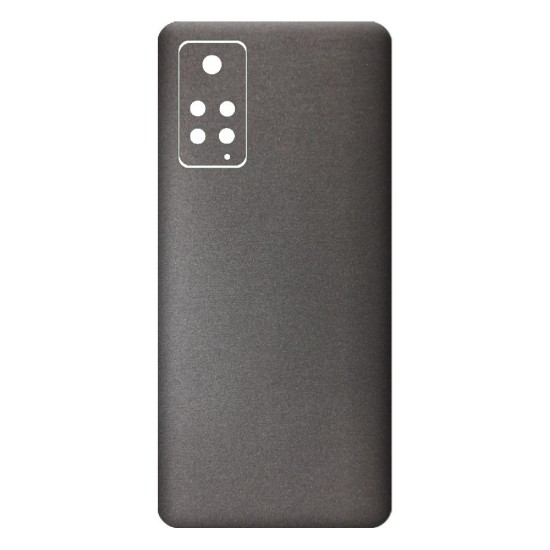 Folie skin SILKASE pentru Xiaomi Redmi Note 11, gri brushed,  protectie spate telefon (Redmi Note 11, S0605) by www.silkase.ro