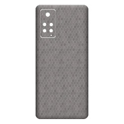 Folie skin SILKASE pentru Xiaomi Redmi Note 11, gri hex, protectie spate telefon Folie skin SILKASE pentru Xiaomi Redmi Note 11, gri hex, protectie spate telefon