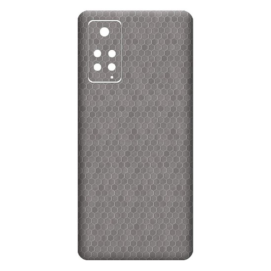 Folie skin SILKASE pentru Xiaomi Redmi Note 11, gri hex,  protectie spate telefon (Redmi Note 11, S0607) by www.silkase.ro