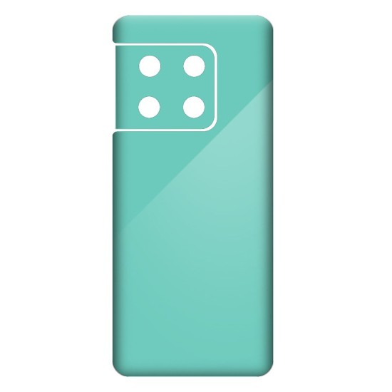 Folie skin SILKASE pentru OnePlus 10 Pro, turcoaz lucios,  protectie spate telefon (Telefoane OnePlus, S0664) by www.silkase.ro