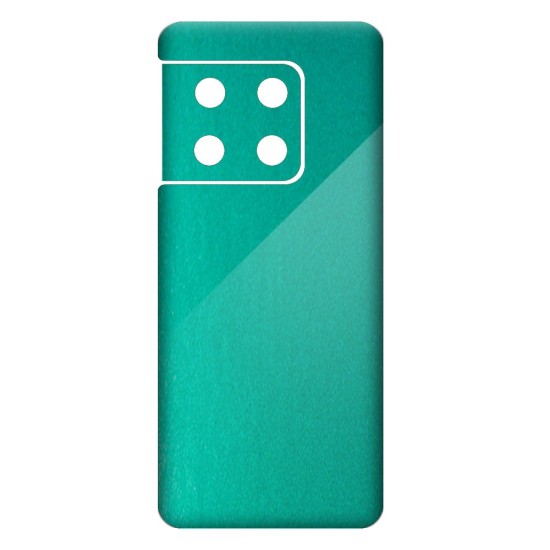 Folie skin SILKASE pentru OnePlus 10 Pro, turcoaz metalic,  protectie spate telefon (Telefoane OnePlus, S0665) by www.silkase.ro