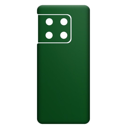 Folie skin SILKASE pentru OnePlus 10 Pro, verde inchis mat,  protectie spate telefon (Telefoane OnePlus, S0668) by www.silkase.ro