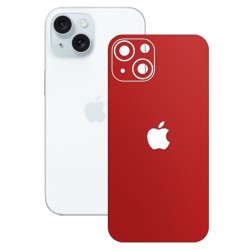 Folie skin SILKASE pentru Apple iPhone 15 Plus, rosu, protectie spate telefon