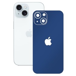 Folie skin SILKASE pentru Apple iPhone 15 Plus, albastru inchis mat, protectie spate telefon