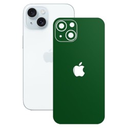 Folie skin SILKASE pentru Apple iPhone 15 Plus, verde inchis mat, protectie spate telefon