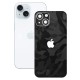 Folie skin SILKASE pentru Apple iPhone 15 Plus, camo negru, protectie spate telefon (iPhone 15 Plus, S1418) by www.silkase.ro