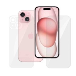 Set 2 folii SILKASE pentru Apple iPhone 15 Plus, protectie telefon, silicon regenerabil