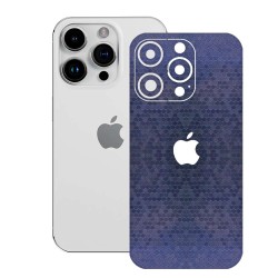 Folie skin SILKASE pentru Apple iPhone 15 Pro Max, albastru hexa, protectie spate telefon