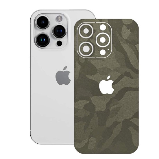 Folie skin SILKASE pentru Apple iPhone 15 Pro Max, camo verde, protectie spate telefon (SILKASE, iPhone 15 Pro Max) by www.silkase.ro Folie skin SILKASE pentru Apple iPhone 15 Pro Max, camo verde, protectie spate telefon (iPhone 15 Pro Max, S1467) by www.silkase.ro