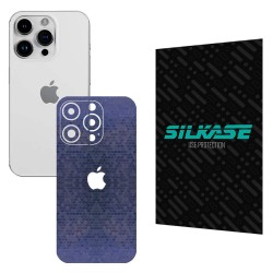 Folie skin SILKASE pentru Apple iPhone 15 Pro Max, albastru hexa, protectie spate telefon