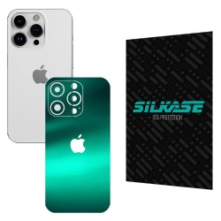 Folie skin SILKASE pentru Apple iPhone 15 Pro Max, verde emerald, protectie spate telefon