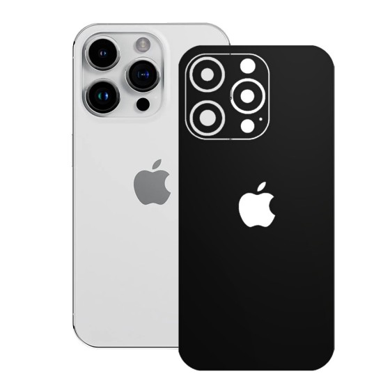 Folie skin SILKASE pentru Apple iPhone 15 Pro, negru mat, protectie spate telefon (SILKASE, iPhone 15 Pro) by www.silkase.ro Folie skin SILKASE pentru Apple iPhone 15 Pro, negru mat, protectie spate telefon (iPhone 15 Pro, S1453) by www.silkase.ro