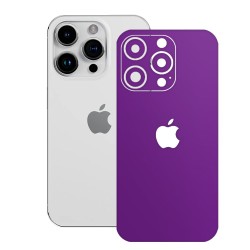 Folie skin SILKASE pentru Apple iPhone 15 Pro, violet mat, protectie spate telefon