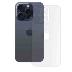 Folie spate mata SILKASE pentru Apple iPhone 15 Pro, protectie spate, silicon