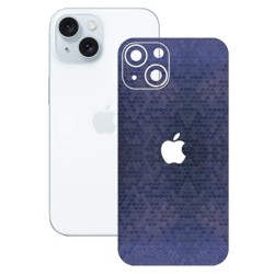 Folie skin SILKASE pentru Apple iPhone 15, albastru hexa, protectie spate telefon