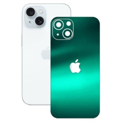Folie skin SILKASE pentru Apple iPhone 15, verde emerald, protectie spate telefon