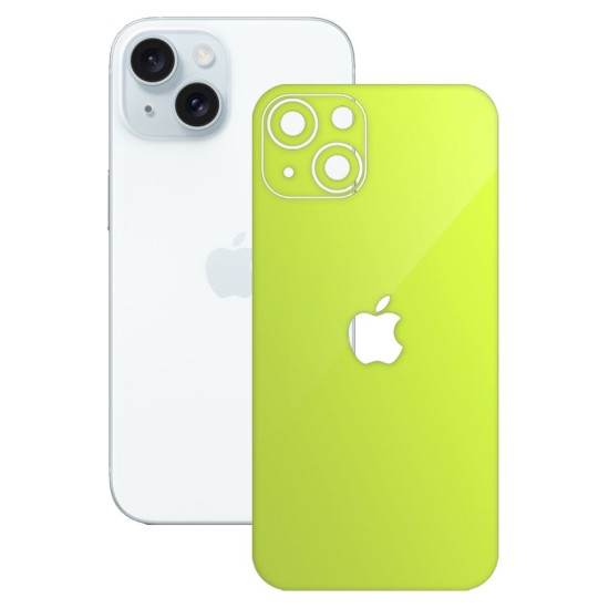 Folie skin SILKASE pentru Apple iPhone 15, verde neon, protectie spate telefon (SILKASE, iPhone 15) by www.silkase.ro Folie skin SILKASE pentru Apple iPhone 15, verde neon, protectie spate telefon (iPhone 15, S1413) by www.silkase.ro