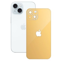 Folie skin SILKASE pentru Apple iPhone 15, bej, protectie spate telefon