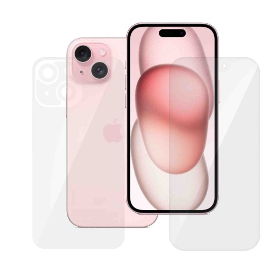Set 2 folii SILKASE pentru Apple iPhone 15, protectie telefon, silicon regenerabil (SILKASE, iPhone 15) by www.silkase.ro Set 2 folii SILKASE pentru Apple iPhone 15, protectie telefon, silicon regenerabil (iPhone 15, F6161) by www.silkase.ro