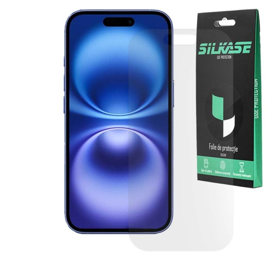 Folie mata SILKASE pentru Apple iPhone 16 Plus, protectie ecran, silicon (iPhone 16 Plus, F7253) by www.silkase.ro