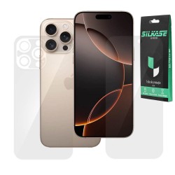 Set 2 folii SILKASE pentru Apple iPhone 16 Pro Max, protectie telefon, silicon regenerabil