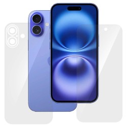 Set 2 folii SILKASE pentru Apple iPhone 16, protectie telefon, silicon regenerabil
