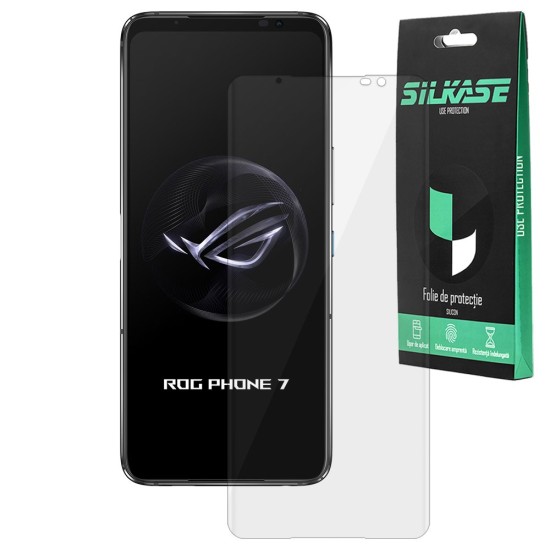 Folie SILKASE pentru Asus ROG Phone 7 Ultimate, protectie ecran, silicon regenerabil (SILKASE, Folie Silicon Fata Lucioasa) by www.silkase.ro Folie SILKASE pentru Asus ROG Phone 7 Ultimate, protectie ecran, silicon regenerabil (ROG Phone 7 Ultimate, F5864) by www.silkase.ro