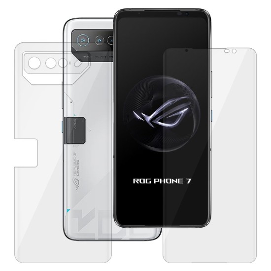 Set 2 folii SILKASE pentru Asus ROG Phone 7 Ultimate, protectie telefon, silicon regenerabil (SILKASE, Folii telefoane) by www.silkase.ro Set 2 folii SILKASE pentru Asus ROG Phone 7 Ultimate, protectie telefon, silicon regenerabil (ROG Phone 7 Ultimate, F5866) by www.silkase.ro