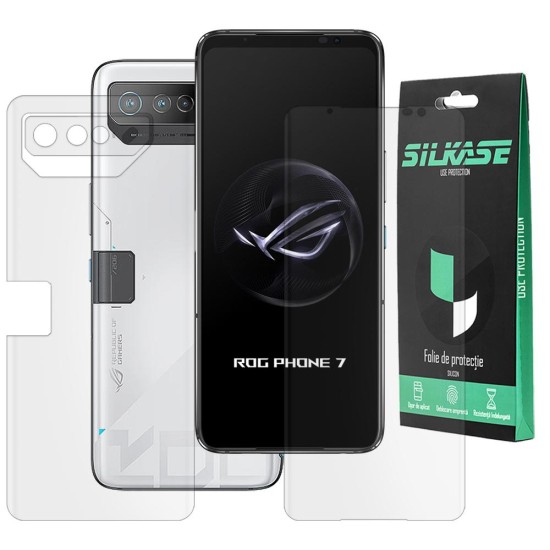 Set 2 folii mate SILKASE pentru Asus ROG Phone 7 Ultimate, protectie telefon, silicon (ROG Phone 7 Ultimate, F5869) by www.silkase.ro