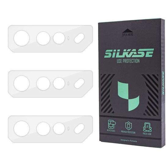 Set 3 folii SILKASE pentru Asus ROG Phone 7 Ultimate, protectie camera foto, silicon regenerabil (SILKASE, Set Folii Camere silicon) by www.silkase.ro Set 3 folii SILKASE pentru Asus ROG Phone 7 Ultimate, protectie camera foto, silicon regenerabil (ROG Phone 7 Ultimate, C0498) by www.silkase.ro