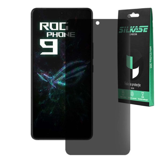 Folie privacy mata SILKASE pentru Asus RogPhone 9 Pro, protectie ecran, silicon (SILKASE, Folie Silicon Privacy Mata) by www.silkase.ro Folie privacy mata SILKASE pentru Asus RogPhone 9 Pro, protectie ecran, silicon (ROG Phone 9 Pro, F7381) by www.silkase.ro