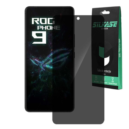 Folie privacy SILKASE pentru Asus RogPhone 9 Pro, protectie ecran, silicon (SILKASE, Folie Silicon Privacy) by www.silkase.ro Folie privacy SILKASE pentru Asus RogPhone 9 Pro, protectie ecran, silicon (ROG Phone 9 Pro, F7380) by www.silkase.ro